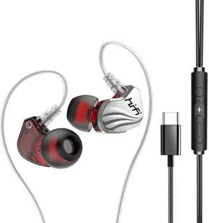 S2000 Type-C / USB-C Interface E-sports Chicken Game Wired Earphone with Wire-controlled Microphone (Silver)