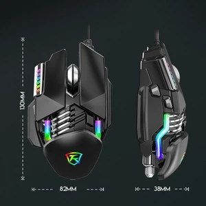 Y-FRUITFUL P3 6 Keys RGB Lighting Adjustable Wired Mouse(Black) Y-FRUITFUL P3 6 Keys RGB Lighting Adjustable Wired Mouse(Black)