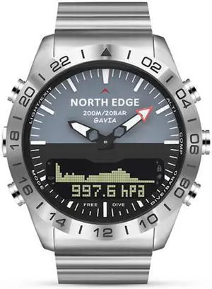 Men Smart Watch Outdoor Sport Waterproof Smart Digital Watch, 200M Diving Watch, Support Barometer/Pedometer/Altimeter/ Compass,Sport Watch for Men
