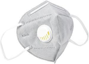 500PCS Reusable KN95 Mask 6-layers FFP2 JINJIANGValved Face Mask Air Anti-Dust / Anti-Fog Mouth Respirator Windproof PM 2.5 Gray