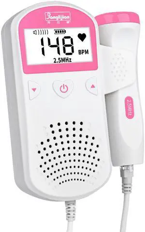 Fetal Doppler Heart Monitor - Listening to the sounds your baby makes is like sweet song to a mommy's ears.The perfect pregnancy gift for a new mommy - Safe Portable Listening Device