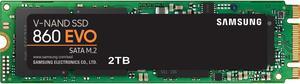 SAMSUNG 860 EVO Series M.2 2280 2TB SATA III 3D NAND Internal Solid State Drive (SSD) MZ-N6E2T0BW