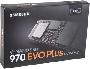 SAMSUNG 970 EVO PLUS M.2 2280 1TB PCIe Gen 3.0 x4, NVMe 1.3 V-NAND 3-bit MLC Internal Solid State Drive (SSD) MZ-V7S1T0B/AM