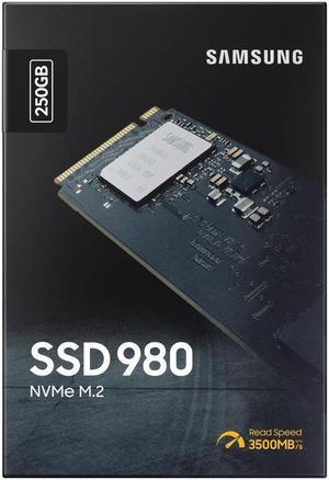SAMSUNG 980 M.2 2280 250GB PCI-Express 3.0 x4, NVMe 1.4 V-NAND MLC Internal Solid State Drive (SSD) MZ-V8V250B/AM,MZ-V8V250BW