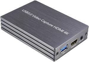 HDMI to USB3.0 Video Capture Adapter 4K 1080P Dongle Card for Linux Windows Mac