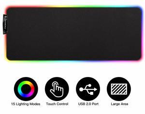 Millennials  RGB Gaming Mouse Pad, Large Extended Glowing Led Mousepad USB 2.0 for Gamer