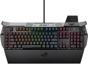 ASUS ROG GK2000 Mechanical Gaming Keyboard, Cherry MX Red, RGB Backlit 105 Keys, With Palm Rest, Black