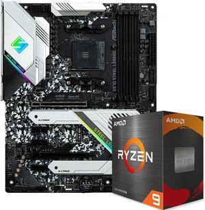 AMD Ryzen 9 5900X - Ryzen 9 5000 Series Vermeer (Zen 3) 12-Core 3.7 GHz Socket AM4 105W Desktop Processor and ASRock X570 STEEL LEGEND AM4 AMD X570 SATA 6Gb/s ATX AMD Motherboard