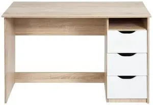 SANUME 43.3" Wooden Corner Desk with 3 Drawers SANUME 43.3" Wooden Corner Desk with 3 Drawers
