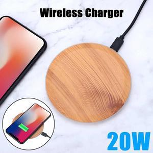 20W Fast Wireless Charger for iPhone X Xs MAX XR 8 plus Charging for  S8 S9 Plus Note 9 8 USB Phone Qi Charger Pad