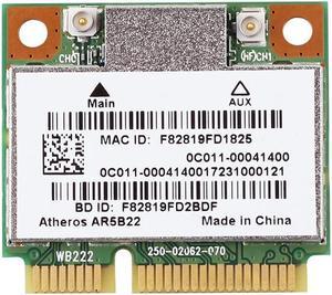 Dual Band Atheros AR5B22 300Mbps Wireless WLAN Mini Pci-E Wifi Card AR5B22 Adapter With Bluetooth 4.0 802.11a/b/g/n For Laptop