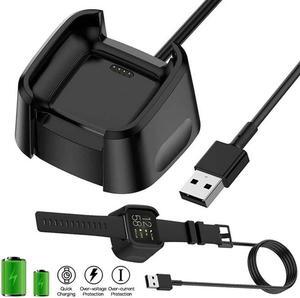 Charger Cable Compatible with Fitbit Versa 2, Replacement Charging Cable USB Charger Dock Cradle for Fitbit Versa 2 Fitness Smartwatch Smart Watch