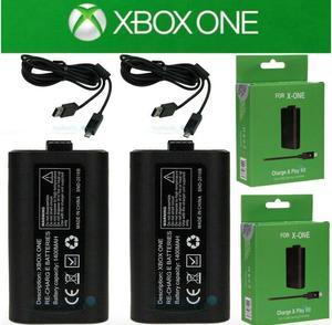 2Pcs Branded Rechargeable Battery Pack For Xbox One Wireless Controller 1400mAh