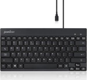 Perixx PERIBOARD-426 Wired Mini Low Profile Keyboard (Wired USB), US English Layout (11665)