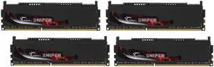 G.SKILL Sniper 16GB (4 x 4GB) 240-Pin DDR3 SDRAM DDR3 1600 (PC3 12800) Desktop Memory Model F3-12800CL9Q-16GBSR