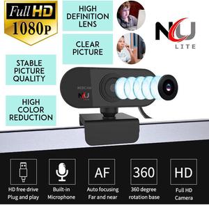 Super HD1080 Plug & Play Super Quality Small Webcam Auto Focus Built in Mic Image Stabilization