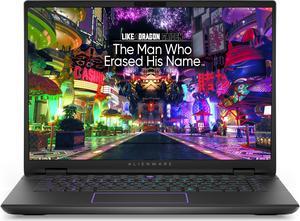 Dell Alienware m16 R2 Laptop (2024) | 16" 2560x1600 QHD+ | Core Ultra 9 - 185H - 1TB SSD Hard Drive - 16GB RAM - Nvidia GeForce RTX 4060 | 16 cores @ 5.1 GHz - 8GB GDDR6 Win 11 Pro Black