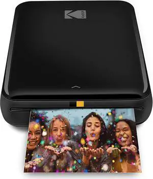 KODAK Step Wireless Mobile Photo Mini Printer (Black) Compatible w/ iOS & Android, NFC & Bluetooth Devices