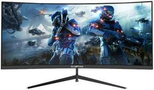 Sceptre C305B-200UN - LED monitor - curved - 30" - 2560 x 1080 UWFHD @ 200 Hz - VA - 270 cd/m - 3000:1 - 5 ms - 3xHDMI, DisplayPort - speakers - black