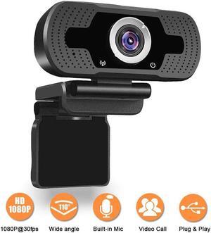 1080P Full HD Webcam,Computer Laptop Camera for Conference and Video Call, Pro Stream Webcam with Plug and Play Video Calling,Built-in Mic