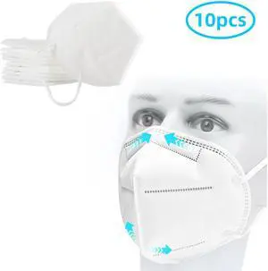 10pcs 5-Ply Face Mask with Elastic Ear Loop Adult With Box,PM2.5 Protective mask