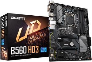 GIGABYTE B560 HD3 LGA 1200 Intel B560 SATA 6Gb/s ATX Intel Motherboard