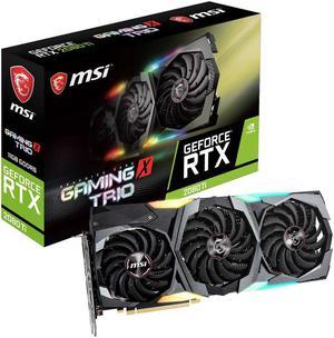 MSI GeForce RTX 2080 TI GAMING  X 11GB  DirectX12 RTX 2080 TI GAMING  X   TRIO Video Card  256-Bit GDDR6 PCI Express 3.0 x16