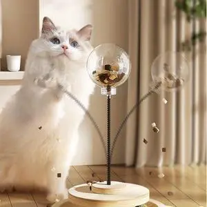 Cat Ball Toy Treat Ball, Cat Treat Dispenser Toy, with Catnip,Roller Track Ball, Interactive Cat Toys Indoor Cats Kitten, Cat Food Toy Solid Wood Feeder Ball Frozen bigger food Cat Ball Toy Treat Ball, Cat Treat Dispenser Toy, with Catnip,Roller Track Ball, Interactive Cat Toys Indoor Cats Kitten, Cat Food Toy Solid Wood Feeder Ball Frozen bigger food