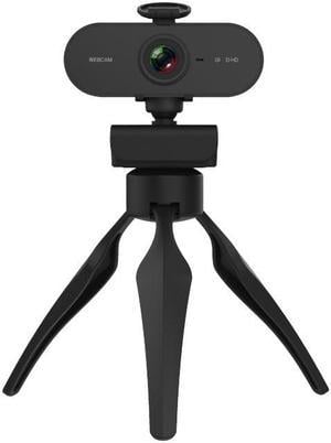 Webcam,  4 Million Pixels 2K Resolution HD 1080P 360 Degrees Rotation Webcam with Mic & Tripod