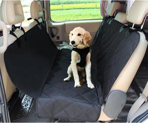 Jespet Luxury Waterproof Dog Car Seat Covers, Nonslip Dog Seat Cover Quilted with Side Flap Pet Backseat Cover for Cars, Trucks, and Suv's, 58-in