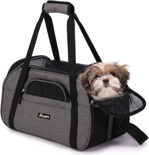 Minthouz Cat Carrier, Four-side Expandable Pet Carrier Airline Approved Dog  Carrier with Safty Leash and Shoulder Strap, Collapsible Puppy Carrier