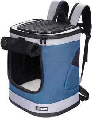 Jespet Dog & Cat Carrier Backpack, Soft Carrier Backpack Ideal for Traveling, Hiking, 17-in