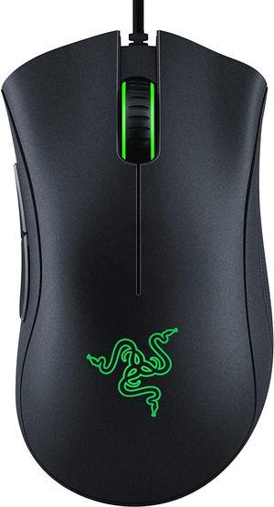 DeathAdder Essential Gaming Mouse: 6400 DPI Optical Sensor - 5 Programmable Buttons - Mechanical Switches - Rubber Side Grips ( Mercury Black )