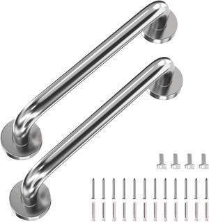Grab Bars for Bathtubs and Showers 2 Pack 12 Inch Shower Grab Bars Stainless Steel Shower Handle Safety Bath Shower Grab Bar for Seniors