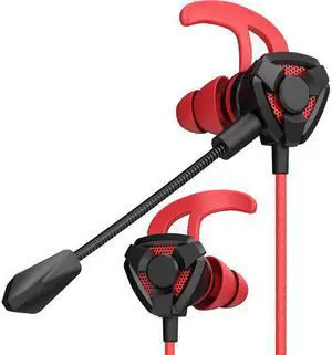 Gaming Earphone, In-Ear Games Headset 7.1 Stereo Bass With Dual Mic For phone, tablet, laptop, PC