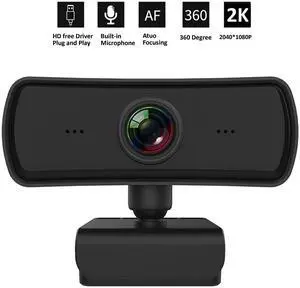 Webcam with Microphone 2K HD Web Camera with Auto Focus, Built-in Dual Microphone USB Webcam for pc Computer,YouTube,Skype Webcam with Microphone 2K HD Web Camera with Auto Focus, Built-in Dual Microphone USB Webcam for pc Computer,YouTube,Skype