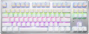 87-key Mechanical Gaming Keyboard Wired, Wireless, Bluetooth Rechargeable  Keyboard for Tablet, Phone, Computer