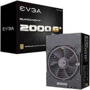 EVGA SuperNOVA 2000 G+ 2000W Computer Power Supply,80PLUS Gold Medal,Full Module,FDB Bearing Fan,Full Japanese Capacitor,Suitable For Working Under 220V,Desktop Host Power Supply