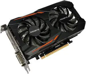 GIGABYTE GeForce GTX 1050 Ti 4GB GDDR5 PCI Express 3.0 x16 ATX Video Cards GV-N105TOC-4GD