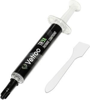 Vetroo TR9X Thermal Paste, High Conductive Performance Heatsink Paste Thermal Compound Paste for All Processor/CPU/GPU Easy to Apply