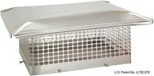 The Forever Cap® 18 x18-Inch Stainless Steel Single Flue Spark Arrestor Chimney Cap
