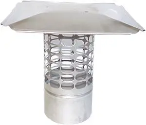 The Forever Cap® 7-Inch Stainless Steel Slip-In Round Chimney Cap