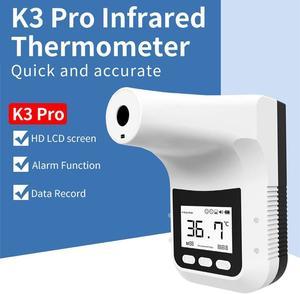 Wall Mounted Non-Contact Infrared Temperature Measurement K3 Pro Forehead Thermometer with Fever Alarm. Hands Free Non Contact - Reopen Safely Office Home Supermarket School Community Entrance