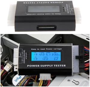 Digital 20/24 4Pin LCD PC Computer Power Supply Tester  for SATA IDE HDD ATX ITX BYI Connectors