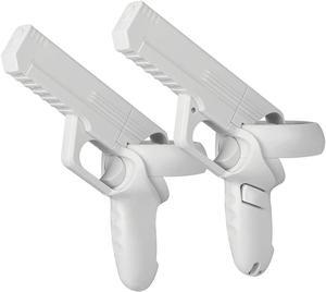 VR Game Gun Controller Quest 2 Controllers Pistol Case Enhanced FPS Gaming Experience -Compatible with Pistol Whip VR Game White