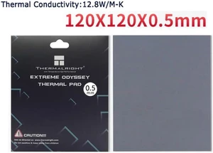 Thermalright Extreme Odyssey Thermal Pad 12.8 W/mK Non Conductive Heat Resistance High Temperature Resistance Suitable for Desktop Laptop Heatsink/GPU/CPU/LED Cooler 120x120x0.5mm Thermalright Extreme Odyssey Thermal Pad 12.8 W/mK Non Conductive Heat Resistance High Temperature Resistance Suitable for Desktop Laptop Heatsink/GPU/CPU/LED Cooler 120x120x0.5mm