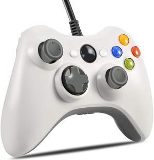 Red USB Wired Controller For PC & Microsoft Xbox 360 Remote Gamepad White