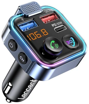 LENCENT Bluetooth 5.3 FM Transmitter, Wireless Radio Adapter Car Kit
Type-C PD 30W+ QC3.0 Fast USB Charger, Hands-Free Calling, Audio Stereo Mp3 Player Receiver, Supports U Disk, Color Light LENCENT Bluetooth 5.3 FM Transmitter, Wireless Radio Adapter Car Kit
Type-C PD 30W+ QC3.0 Fast USB Charger, Hands-Free Calling, Audio Stereo Mp3 Player Receiver, Supports U Disk, Color Light