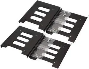 SSD Mounting Bracket 4 Pack, SSD Bracket 2.5 to 3.5 Adapter SSD HDD Metal Mounting Bracket Adapter Hard Drive Holder for PC SSD