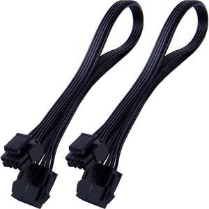EPS 8 Pin Power Extension Cable TeamProfitcom ATX CPU 8 Pin Female to 8(4+4) Pin Male EPS Extension Cable for Motherboard 12 Inches (2 Pack)